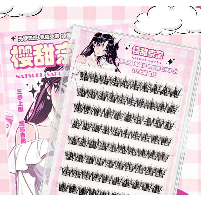 Worthbuy - Natural Glue-free Multipack False Eyelashes Cluster (Various Designs)