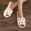 Winter Women Heart Slippers for Home Fur Furry House Slides Men Indoor Floor Soft Sandals Couples Comfortable Cute Flip Flops