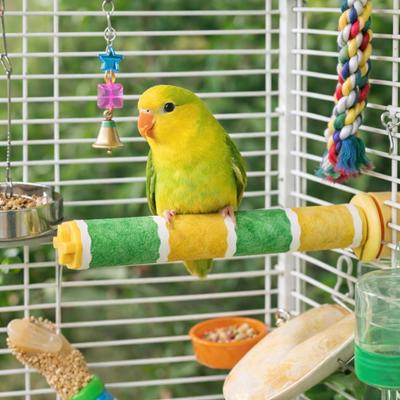 Frosted Parrot Perching Station Rack Non-slip Wear-resistant Parrot Grinding Stand Bite Resistant Stable Parrot Standing Stick