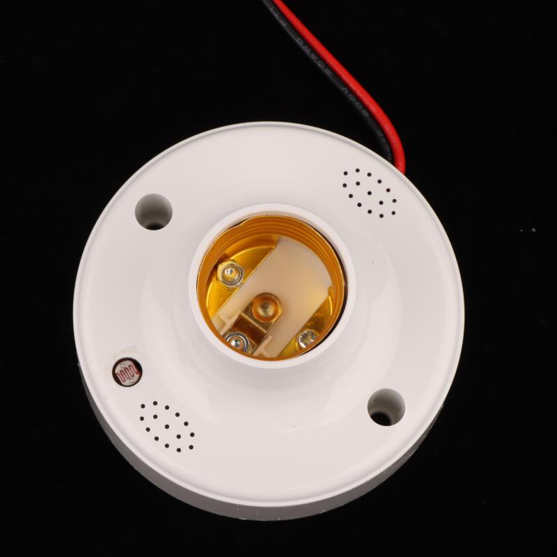 1 Piece E27 Screw Led Bulb Holder Sound Light Control Sensor Lamp Base Delay Switch Ac220V Light Socket Adapter