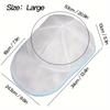 1pc Woven Polyester Oval Hat Washing Bag with Zipper Closure, Anti-Deformation and Anti-Winding Mesh Laundry Bag for Apparel Care, Laundry Bags