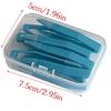 Pack Of 10 Colorful Lens Removing Tweezers with Container Box For Secure Contact Lenses Protections Everyday Travel Use