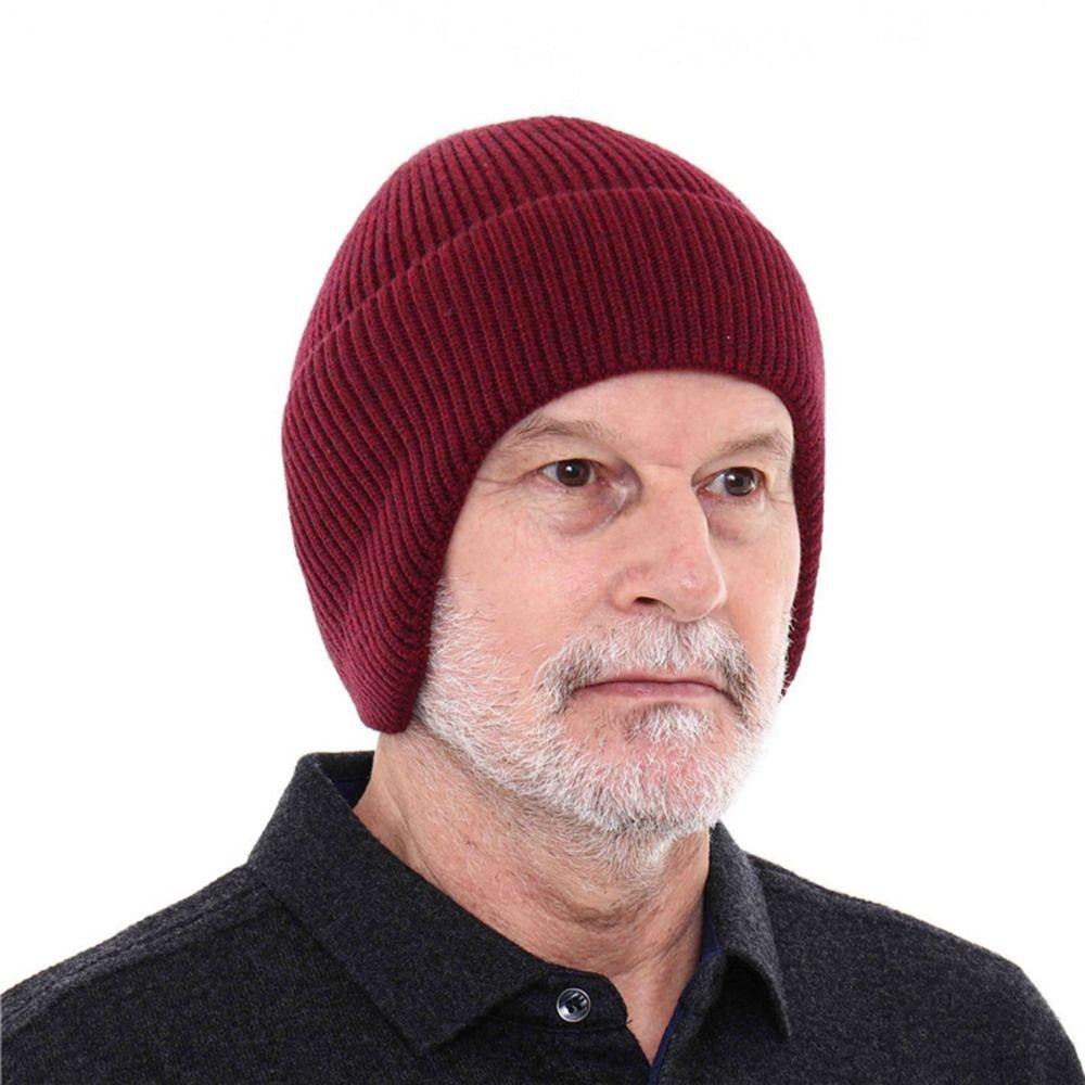 Velvet Lining Beanie Cap Bonnet Winter Hat Outdoor Earflap Cap for Men Women