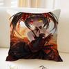 Tokisaki Kurumi Anime Pillow Gifts Home Office Furnishings Bedroom Sofa Car Cushion Cover case 45x45cm