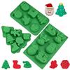 Cute Chocolate and Candy Molds Snowman Shape 3D Xmas Baking Mold DIY Cake Decorating Tool  Oven