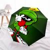 Looney Tunes Marvin The Martian Automatic Open/Close Umbrella   Compact Travel Umbrella, 8 Rib Heavy Duty Construction, Ideal Gift, 115