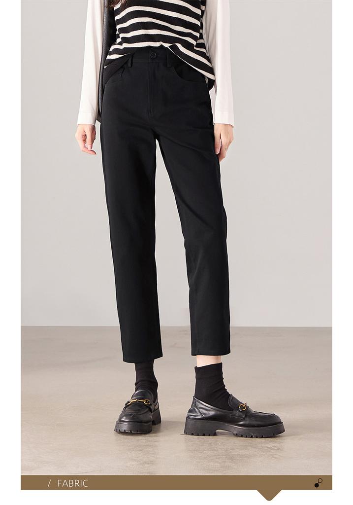 Micro Slit Commuting Casual Small Leg Pants