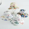 Kids' Dinosaur Pattern Wide Brim Sun Protection Bucket Hat