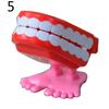 Funny Cartoon Teeth Denture Foot Wind Up Clockwork Educational Kids Spring Toy