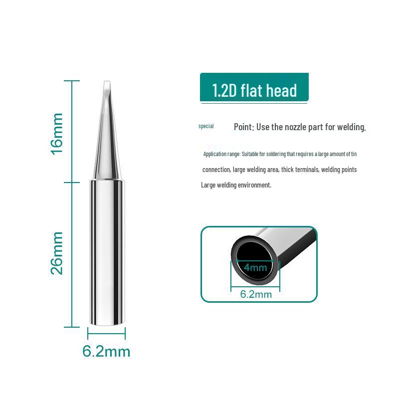 Anlixin 936A Lead-Free Bent Horseshoe Soldering Iron Tip for 937A Station