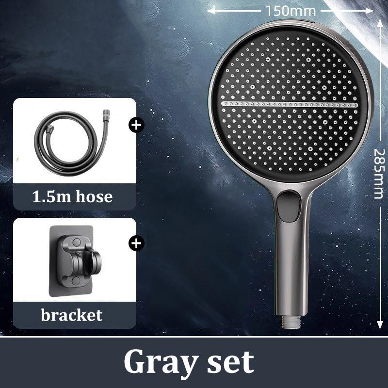 Supercharged shower head with super strong pressure and large water output 15cm large panel shower filter shower head set