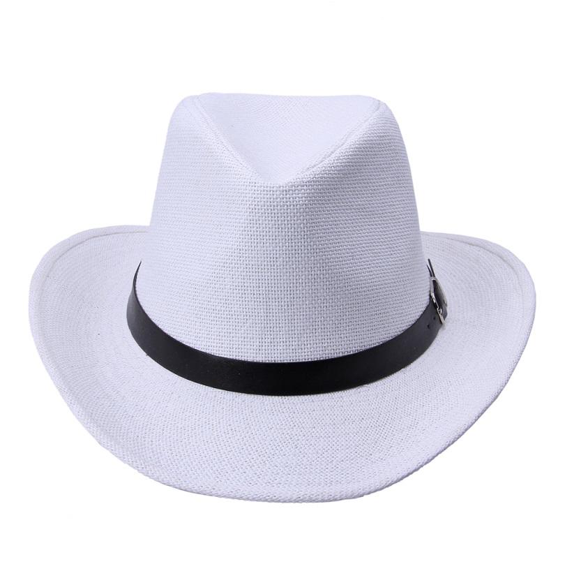 LNPBD Kimisohand New Hot Fashion 6 Colors Summer Men Straw Hat Cowboy Hat Men's Fashion Hot Sale
