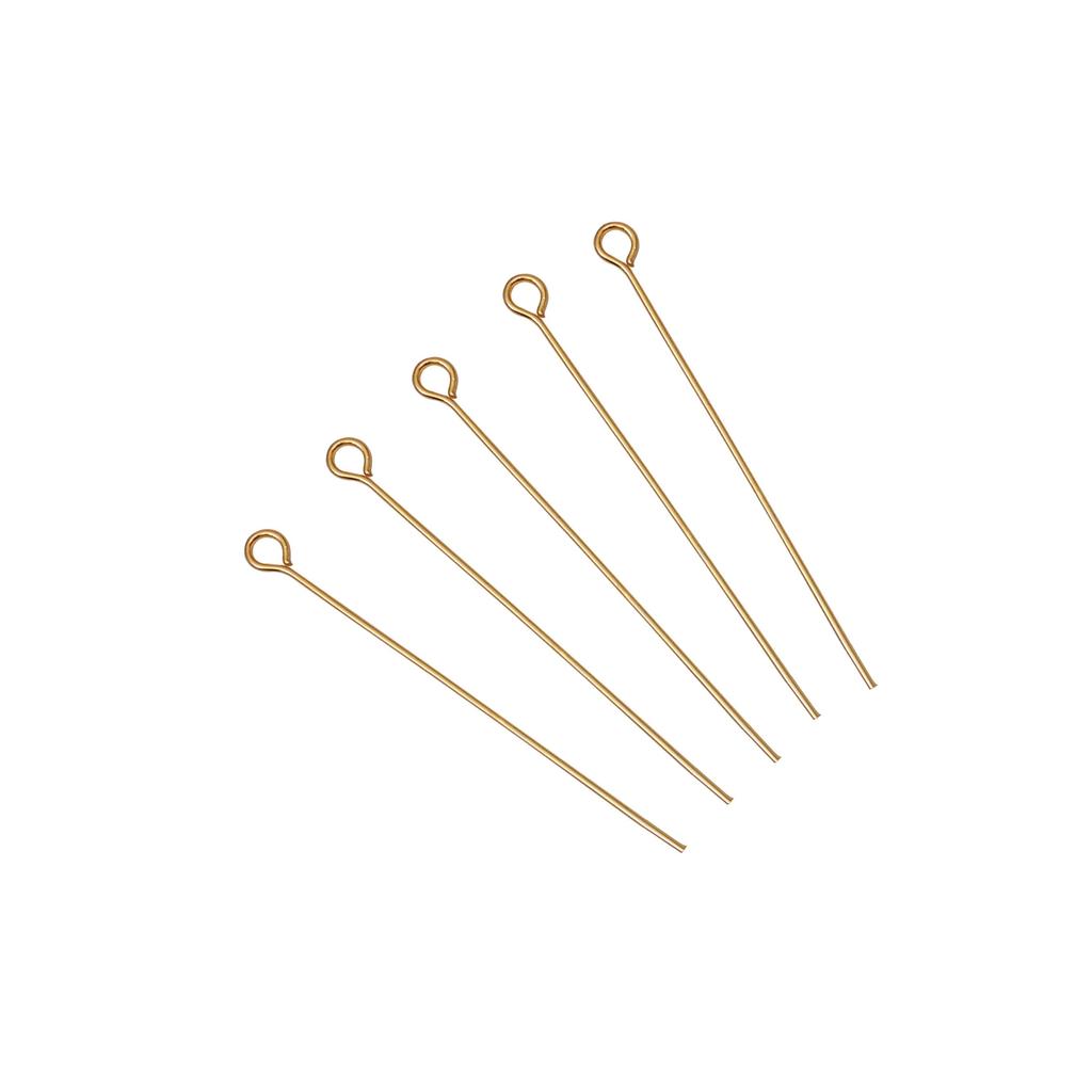 50/100Pcs Stainless Steel 9-Shape Needle Charm Accessories For DIY Necklace Bracelet Jewelry Making