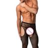 Adult Sexy Pantyhose Costumes Porno Exotic Men'S Pantyhose Sexy Four Open Crotch Tights Small Mesh Stockings For Male Underwear