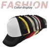 1Pc New 5 Pane Mesh Baseball Cap Adult Hip Hop Curved Snapback Hats Summer Sunshade Sun Hat Simple Trucker Cap Advertising