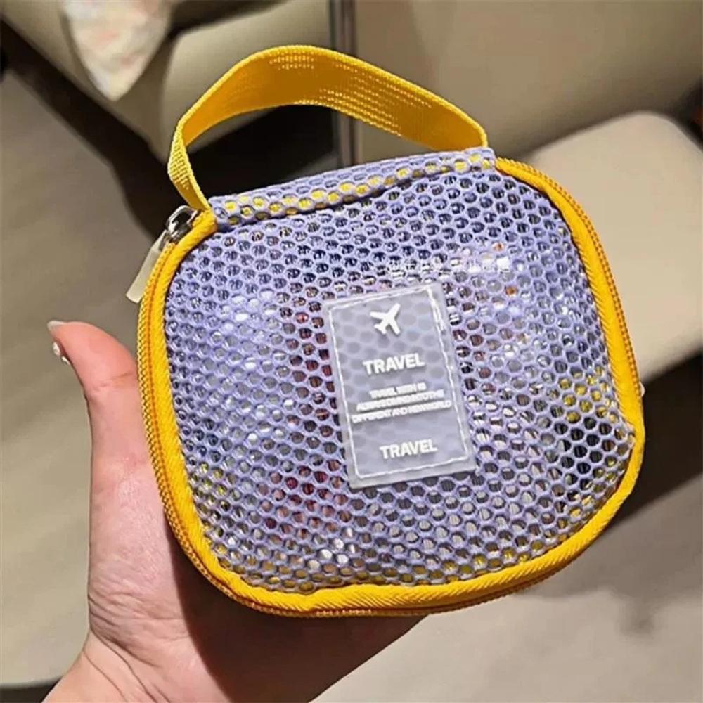 Dopamine Colcor Portable Mesh Makeup Bag - Large Capacity Multi-functional Storage Bags for Travel - Portable Toilet Tofu Bag