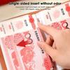 50 Sheets Money Saving Binder Large Capacity Saving Money Planner 2025 Multiple Compartments Cash Storage Bag For Workplace Home