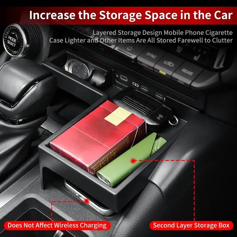 For Toyota 2024 2025 LC250 Land Cruiser J250 Prado 250 1958 First Edition Expansion Storage Box Black Interior Black Accessories