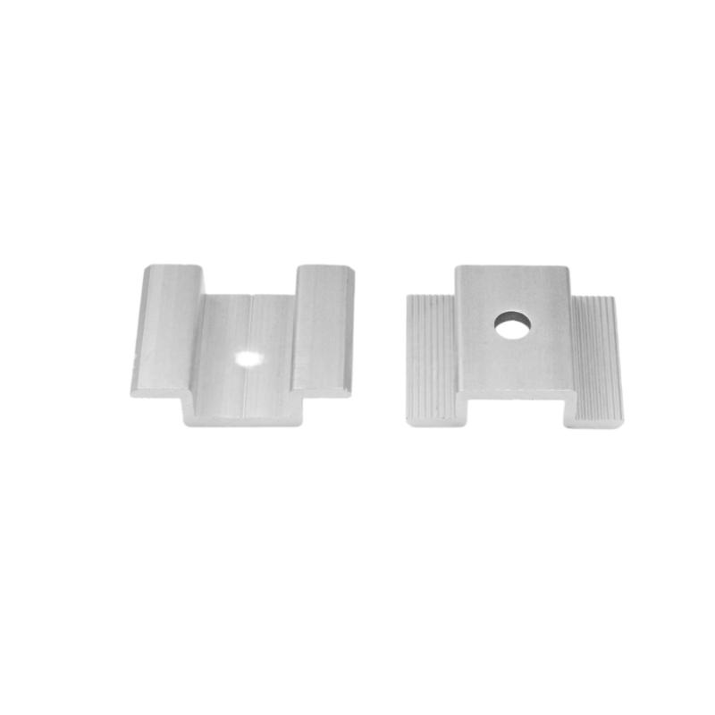 PV Panel Mid Mount Clamps 4Pcs Non-Slip Aluminum Solar Brackets Fits 30-40mm Panels for RV Solar Upgrade