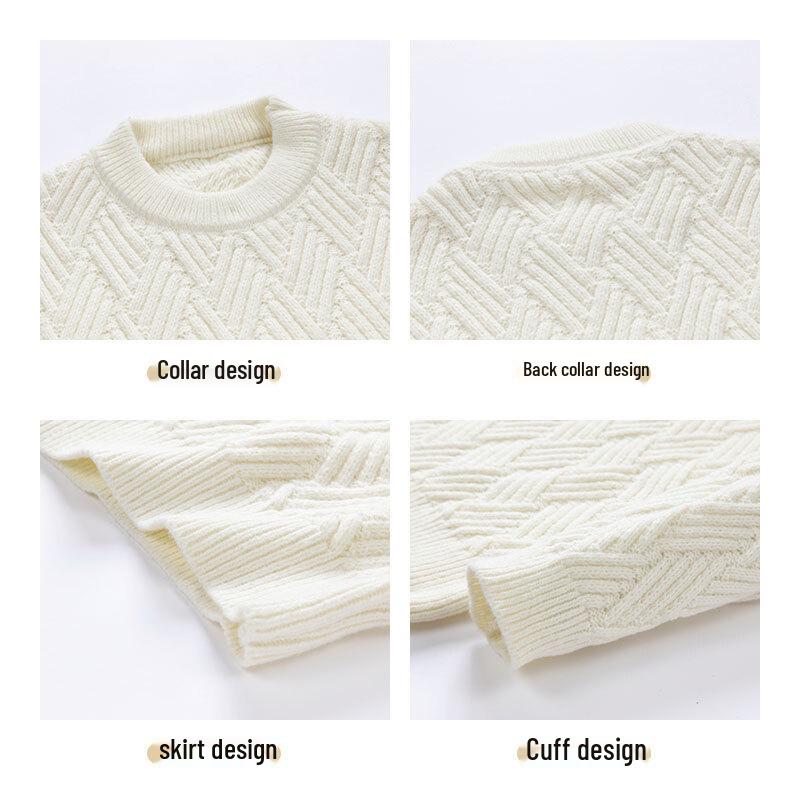 Jeanswest Men's Casual Crew Neck Pullover Sweater