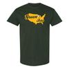 Green Bay USA Script - Football Team Colors Sports T-Shirt - Forest