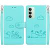 For Xiaomi Redmi 15 4G (EU) (171mm) Case RFID Blocking Kitten Pattern TPU+PU Leather Phone Cover with Wrist Strap