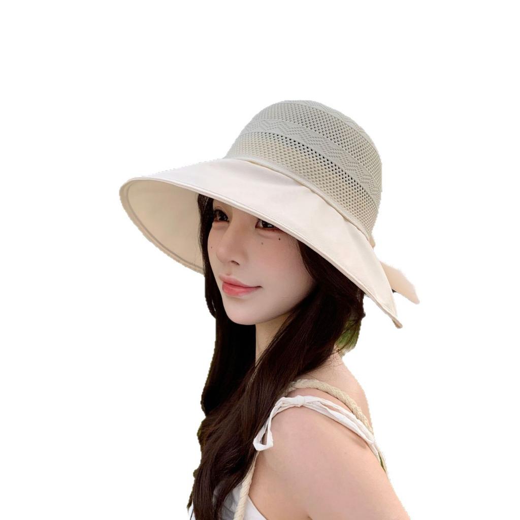 Spring/Summer Outdoor Travel Breathable Hat For Women, Fashionable Solid Color Versatile Sunshade Hat, Sweet And Cute Sun Hat
