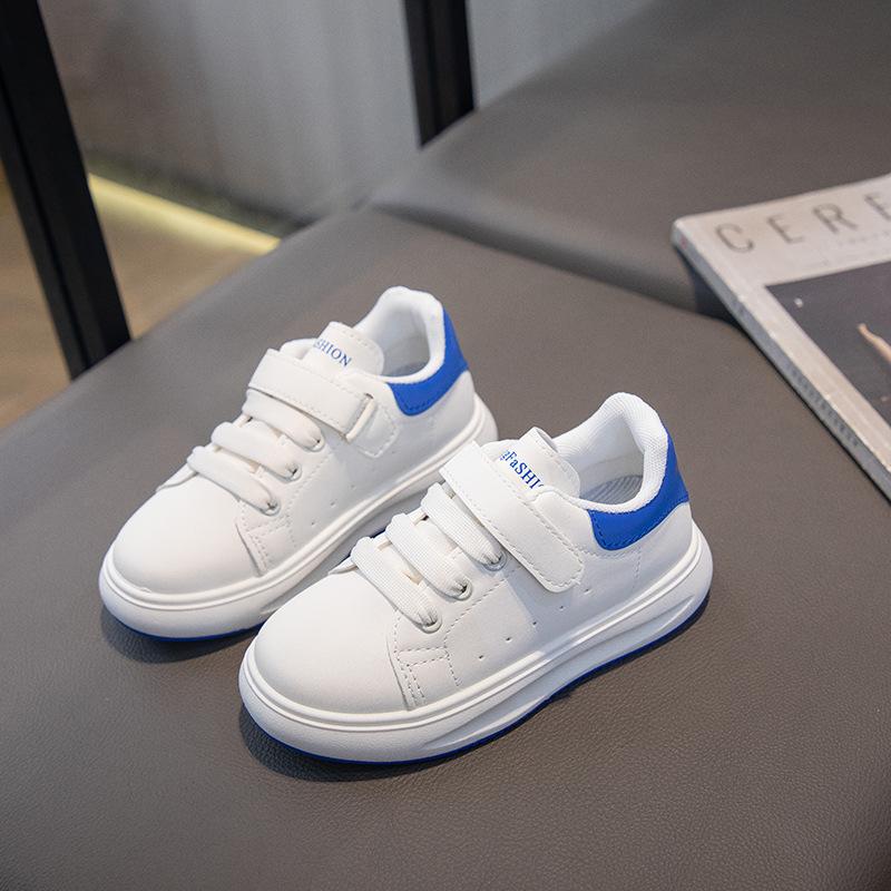 

Детские низкие кеды, маленькие белые туфли, весенне-осенние туфли для мальчиков и девочек, детская обувь, студенческая спортивная обувь, белые дышащие модные 30 синий