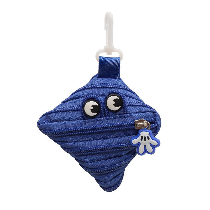 New Trendy Personalized Monster Storage Bag - Mini Cute Compact Zipper Pendant Pouch, Portable Hanging Decoration