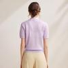 Zhaojun Elegant Jacquard Knit Short Sleeve Top