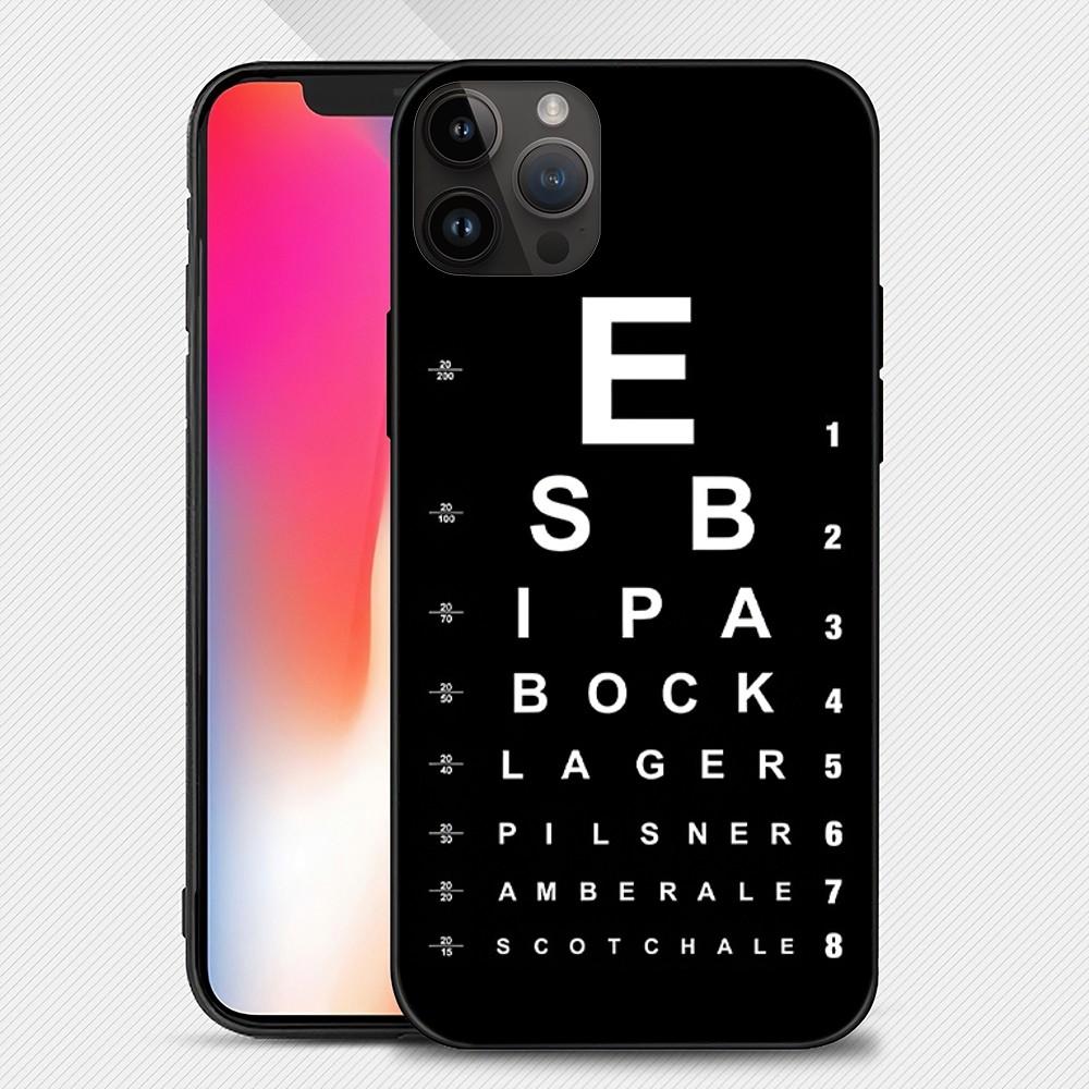

Таблица проверки зрения модный чехол для телефона iphone15 14 13 12 11 Pro Max Mini X 7 8 мягкий чехол iPhone13PROMAX