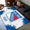 York Rangers Area Rug Suitable for Indoor And Outdoor,Carpets for Playroom, Homes, Offices, Living Rooms,Home Decor,Christmas Fan Gift