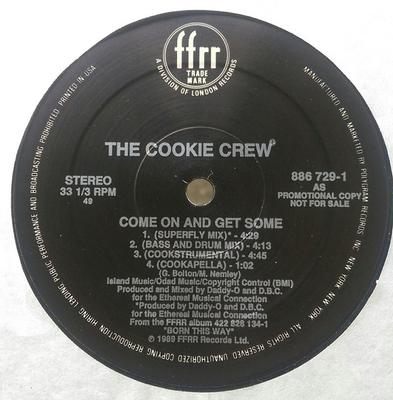 12inch Record COOKIE CREW - Come On & Get Some 8867291 FFRR 1989 US Dance & Electronica Used