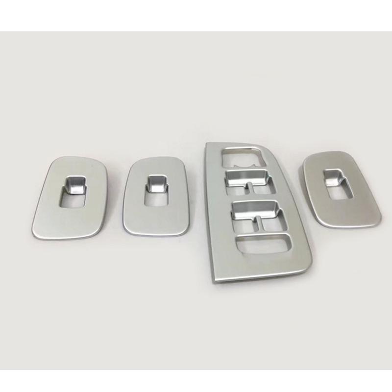Car Body Door Window Glass Inner Panel Armrest Lift Switch Button Trim Frame 4pcs For Volvo XC60 2018