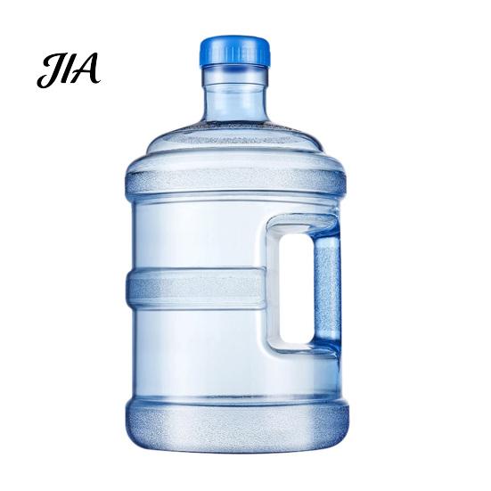 Food Grade Plastic Water Jug with Handle And Cap, Reusable Large Capacity Dispensers, Easy Grip Dispenser Transparent Bottle for Home Office