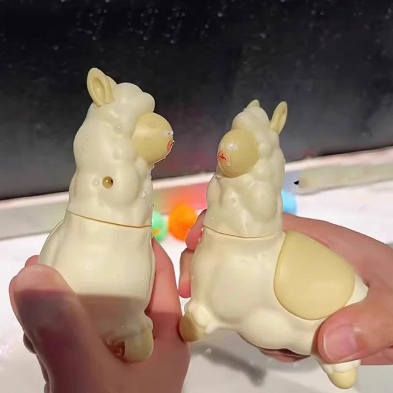 Spitting Llama Water Toy Squirt Gun Alpaca Interactive Water Sprayer with Head-Shaking Summer Backyard Beach Bathtub Water Play