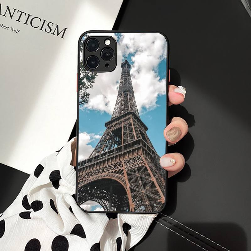 Romantische Paris Eiffelturm Telefon Fall für iPhone 11 12 13 mini pro XS MAX 8 7 6 6S Plus X 5S SE 2020 XR fall