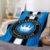 Custom Name River Plate Crest Blanket for Couch & Bed, Plush Cozy Fuzzy Blanket Super Soft & Warm Blankets for Fall and Winter. 0908284