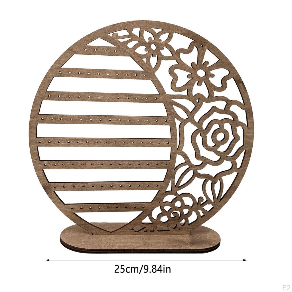 5-stöckiger Ohrringhalter aus Holz für Arbeitsplatte Geschenk Frauen