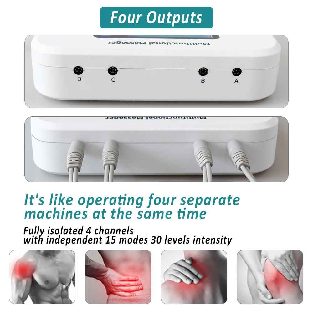 EMS-Elektromuskelstimulator (TENS-Gerät) – Wiederaufladbares, elektrisches Muskelstimulationsgerät für Physiotherapie und Entspannung