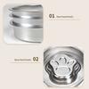 Stainless Steel Slow Feeder Dog Bowl Anti-Choking Anti-tip Non-slip Slow Eating Pet Feeding Bowl for Small Medium Breed Dogs Cats