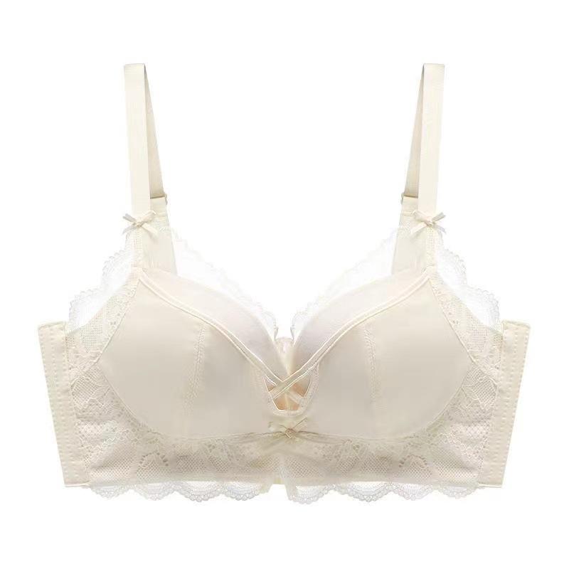 Wireless Push Up Bra Set, No Gaping Anti-Sag Small Bust Enhancing Women Lingerie Set