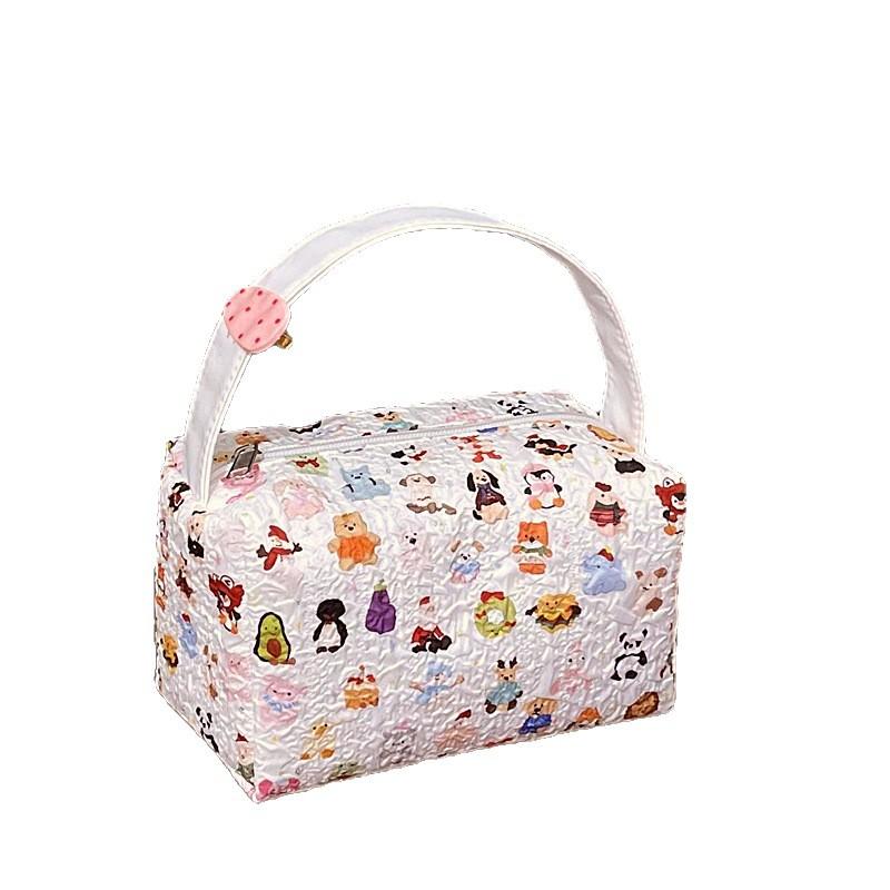 Animal Dog Makeup Bag With Large Capacity For Cute Portable Storage Travel Organizer Skin Care Product Storage Bag Handbag