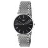 Longines LA GRANDE CLASSIQUE Quartz 3 ATM Water Sapphire Black Stainless Men's Watch, Resistant, Crystal, Dial, Steel, Silver, L4.766.4.51.6 [Used]