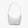 Fresh and Sweet Rainbow Gradual Change Color Armpit Bag Autumn and Winter Versatile Embroidered Women's Bag Small Mobile Phone Bag Shoulder Handbag