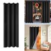 Winter Proof Thermal Curtain with Detachable Quilted Liner Noise Reducing Quick Grommets Mounting Indoor Insulation