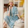 Bailuyu Women's V-Neck Embroidered Tassel A-Line Dress