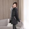 Stylish and Warm: Plus Size Hooded Korean Style Mid-Length Coat for Women