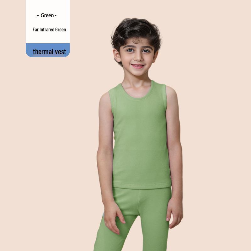 

Kids Reversible Self-Heating Fleece Vest - Antibacterial, Brushed Warmth for Autumn/Winter 120cm (recommended 110cm-120cm)