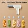 Handheld Electric Pasta Maker, 5-in-1 Cordless Pasta Maker Machine, Portable Noodle Maker With Noodle Molds, Automatic Noodle Press Machine